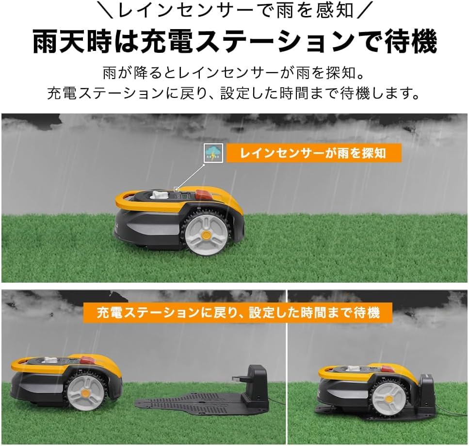 Amazon.co.jp: HAIGE(ハイガー) 全自動ロボット芝刈り機 カルン302