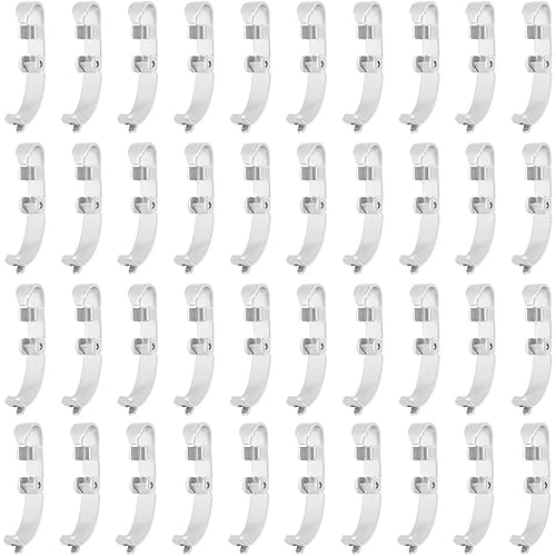 UNICRAFTALE 50Pcs Fold Over Clasps 11.5mm Long Stainless Steel Jewelry Clasps Metal Jewelry Extender Micro Fold Over Clasps Bracelet Clasps for Bracelet Necklace Jewelry Making