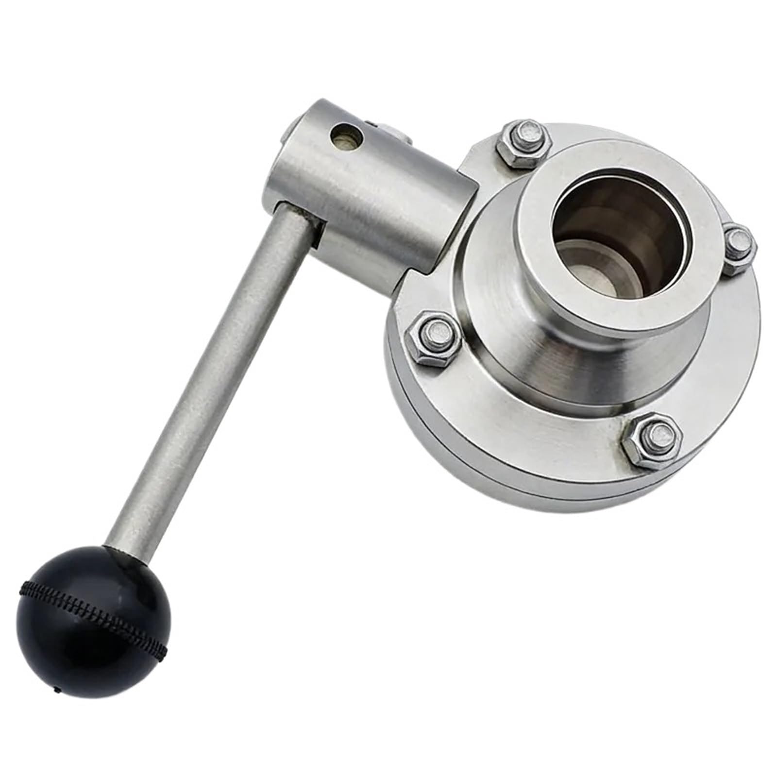 Fuel Shut Off Valve SS304 Stainless Steel KF High Vacuum Butterfly Valve - KF16/25/40/50 Manual Shut Off High-Seal Durable(KF-50)