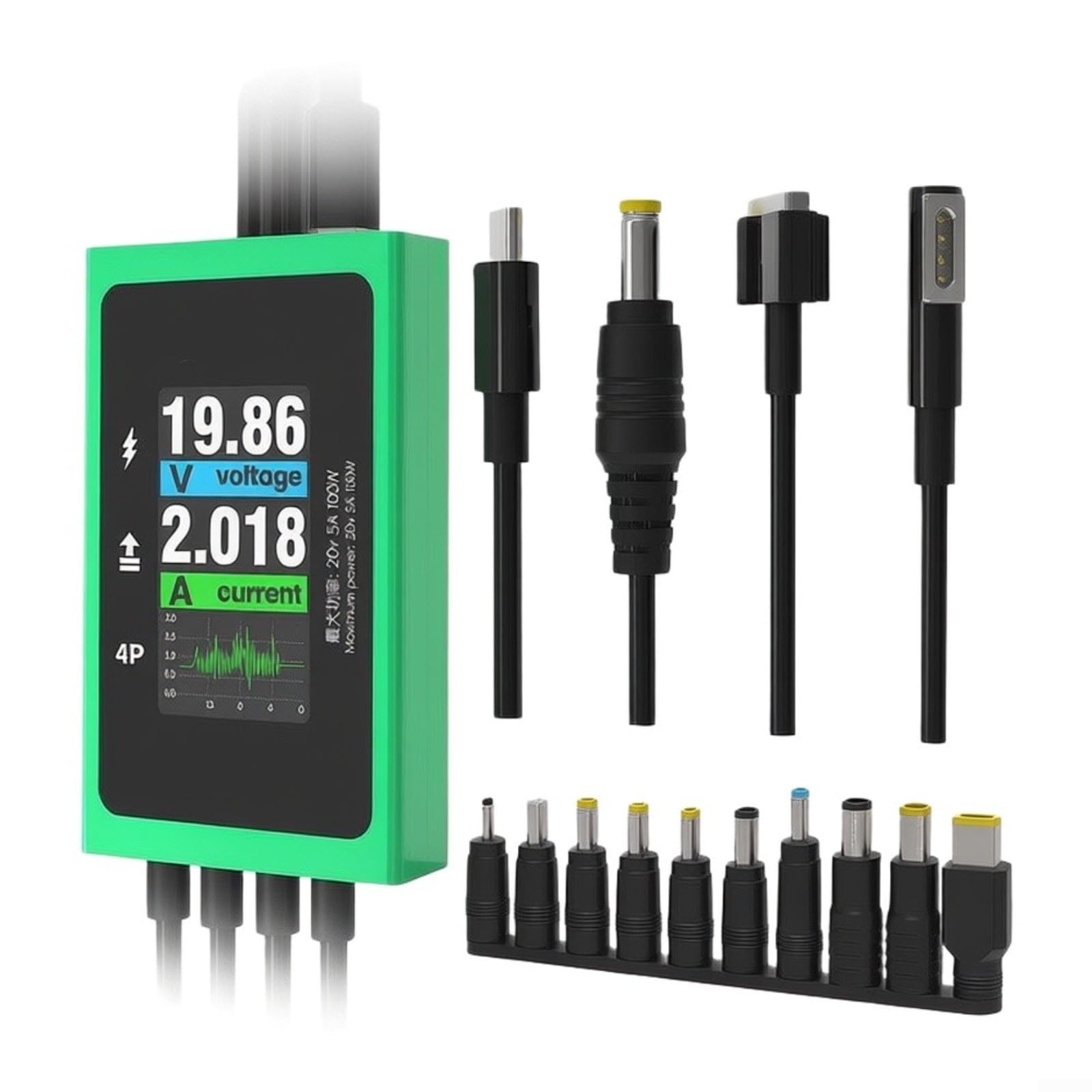 PW08 - Cavo tester di alimentazione per computer portatile con display