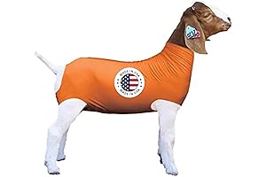 GuHuiKuShow Pro Orange Spandex Goat Tube: Show Livestock Supplies!