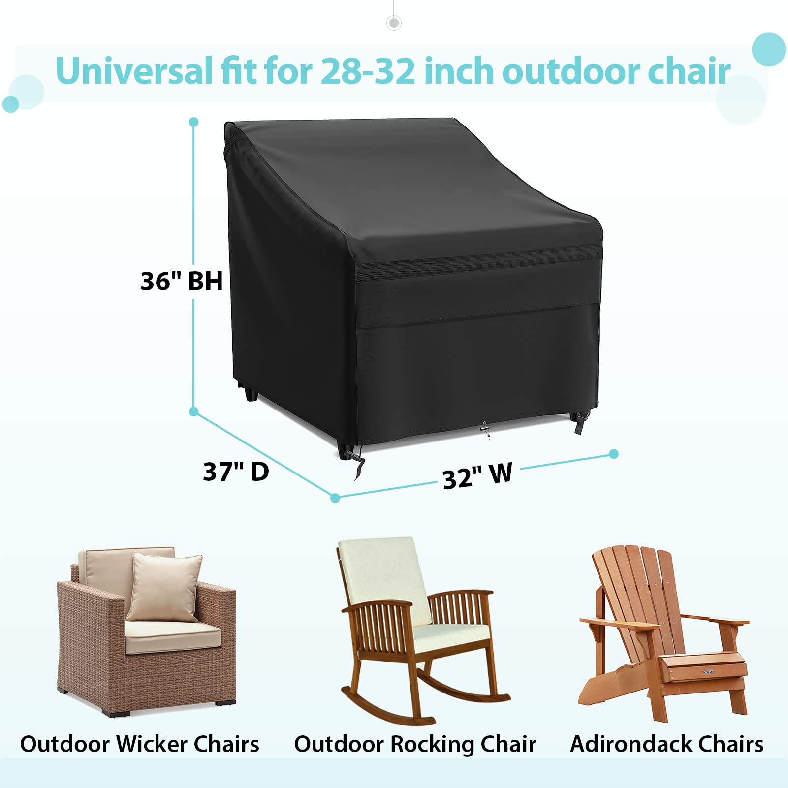 Adirondack Chair Cushions COVER Large Adirondack Chair Cover