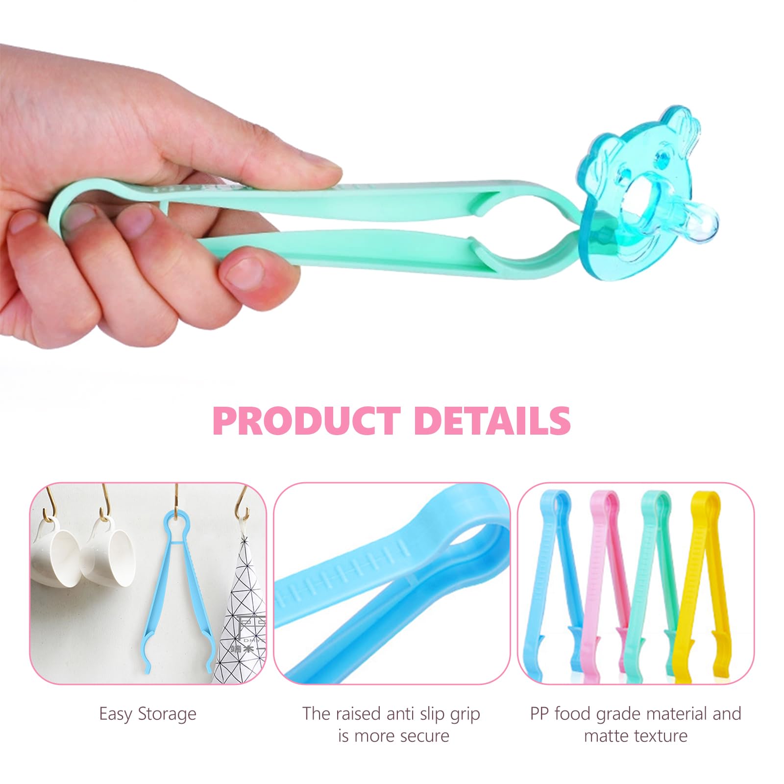 4 Pcs Baby Bottle Tongs, Multifunction Anti-Scalding Bottle Clips - Image 3
