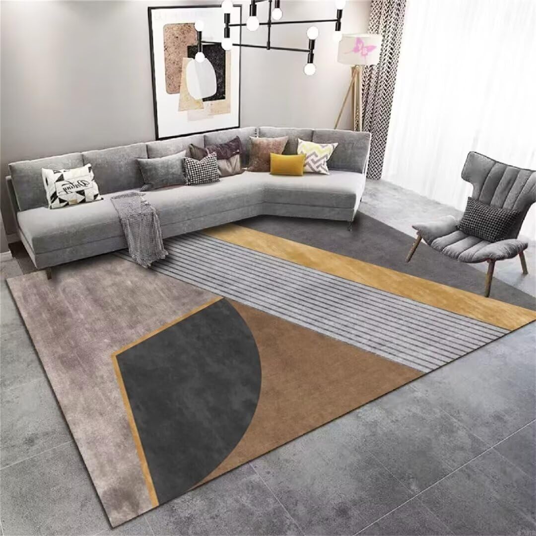 Tapis de salon confortable gris 160x200 style simple meuble chambre adolescent