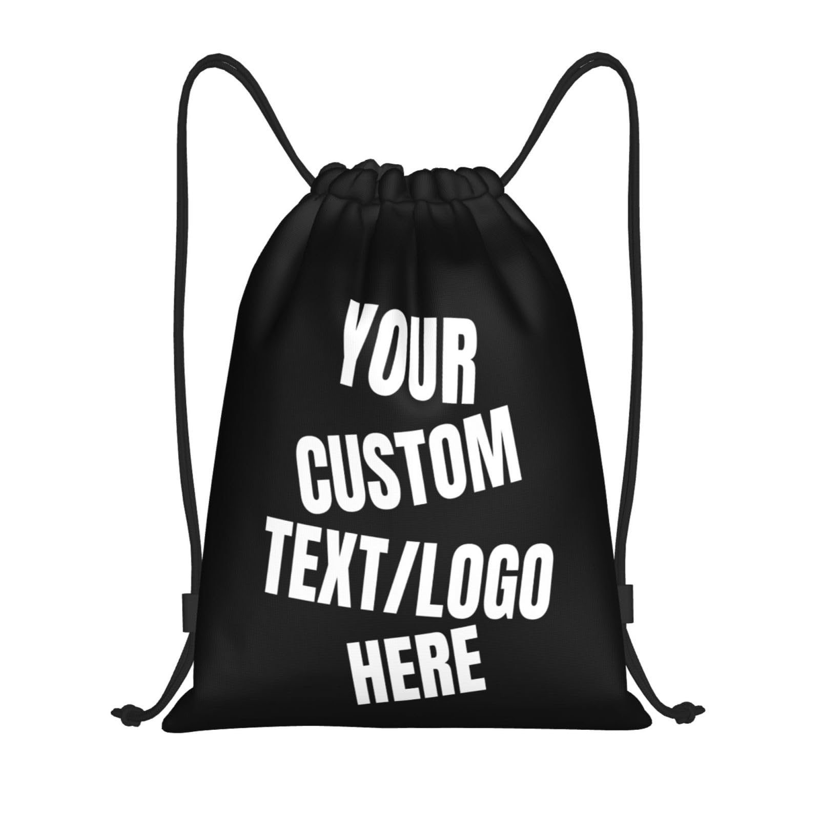 Tingwei Personalised Backpack custom Drawstring Bag Swimming add Photo/Logo/Text Sports Bag, Sport Bag for Men and Women, Waterproof Drawstring Bag Sports Bags