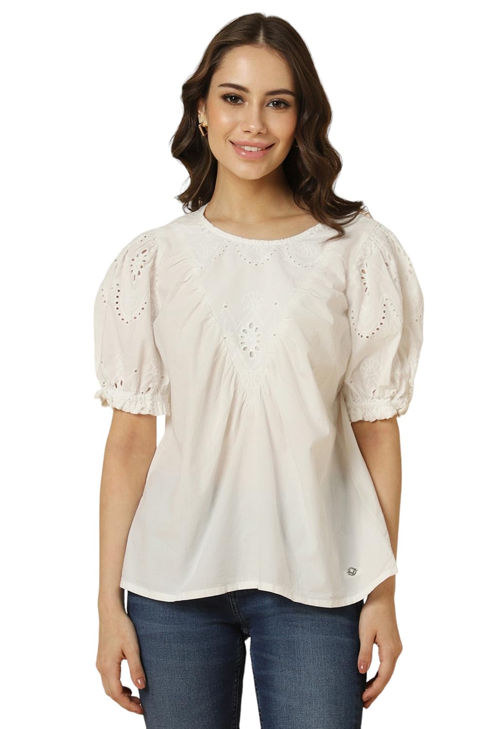 allen solly Women's Cotton Regular Fit Blouse-picture-27