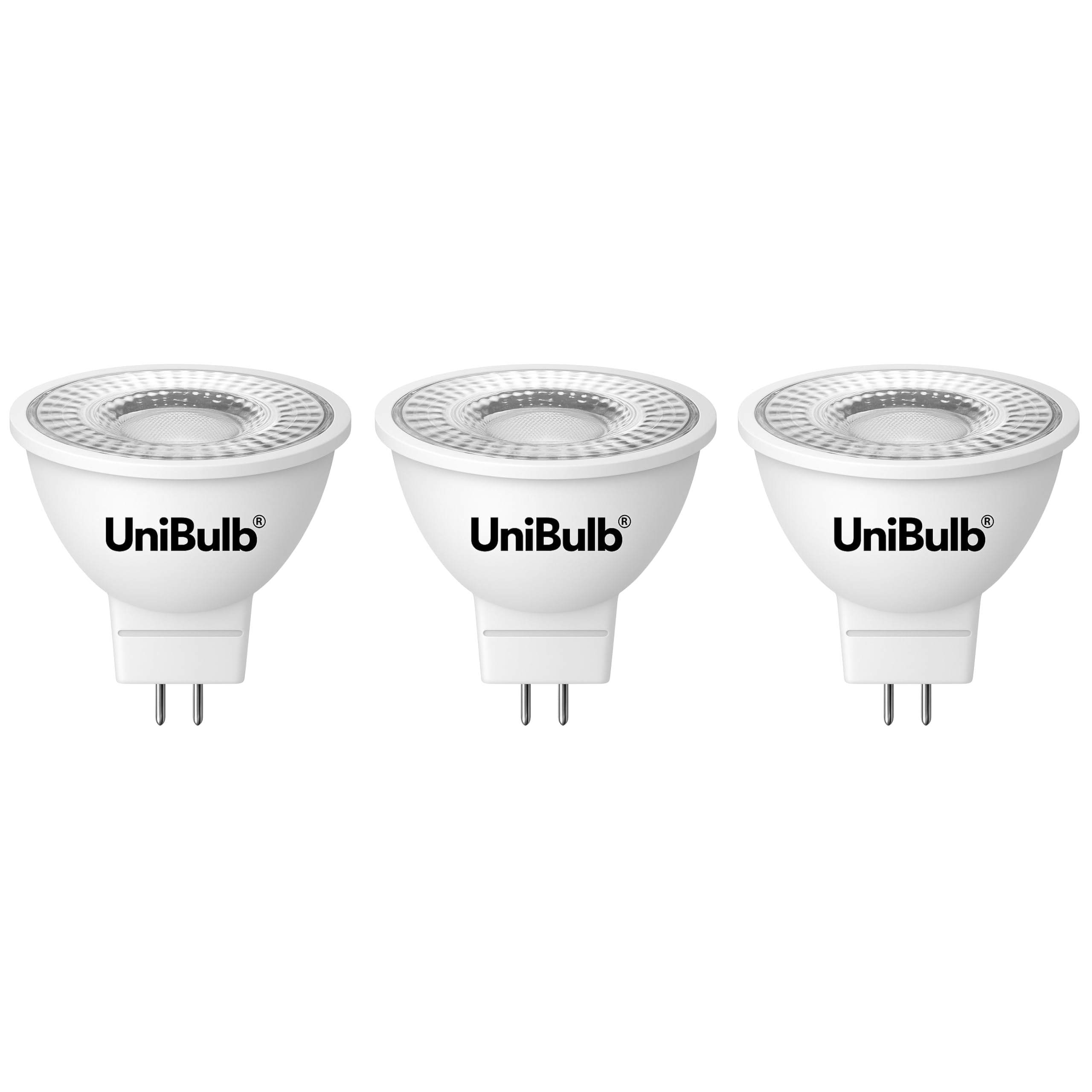 Unibulb GU5.3 MR16 3.4W Energy Efficient LED Spotlight Light Bulb, 345 Lumens, 3000K Warm White, 35W Equivalent