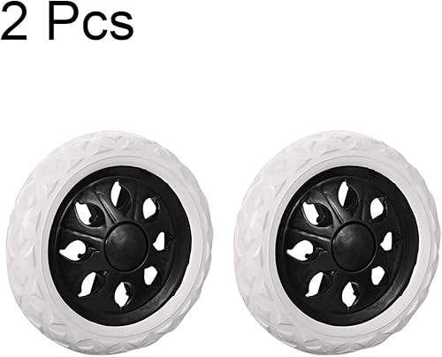 Miniatura 10 de uxcell Carrito de compras Rueda Reemplazo 6.5 Pulgadas Dia Goma Espuma Azul 2pcs (Capacidad de Carga 22Lbs Cada uno)