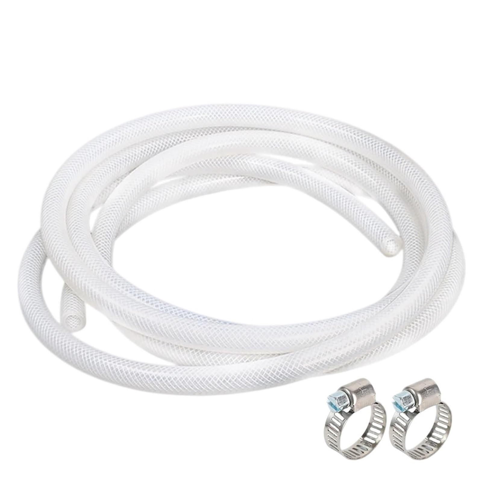 1M Braided Clear Flexible PVC Tubing(Burgundy)