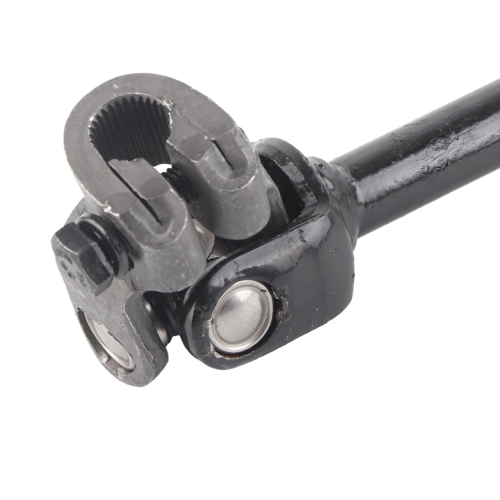 Yctze Columna de Dirección Eje Rack Nudillo 30T 375 Mm Aleación de Acero para 110 125 150CC DIY Go Kart Quad ATV Columna de Dirección Eje Rack Nudillo 30T 375 Mm Aleación de