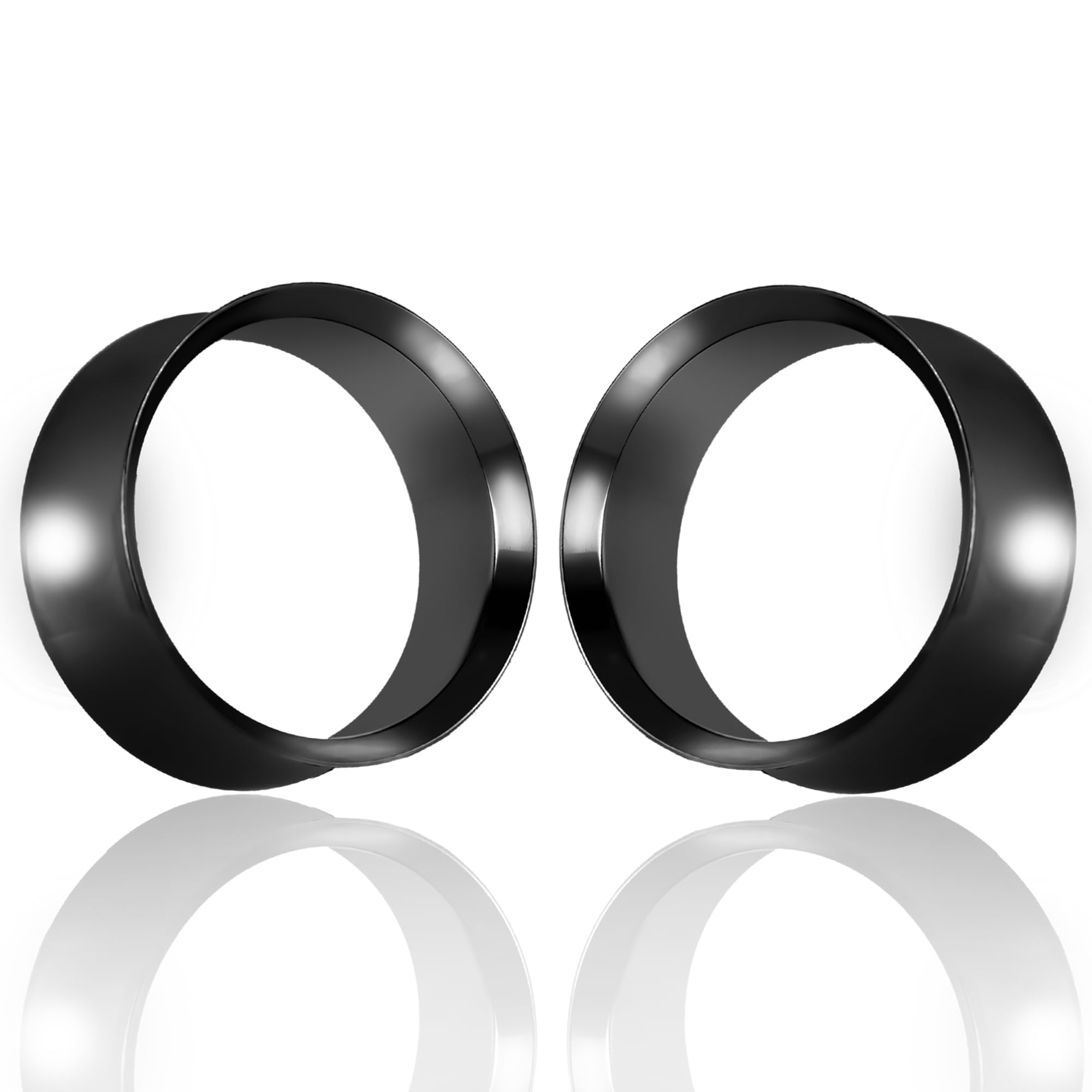 Vankula Tunele do uszu, 1 para Double Flared Flesh Plugs ze śrubą, stal nierdzewna, dla mężczyzn i kobiet, biżuteria 6 mm do 22 mm