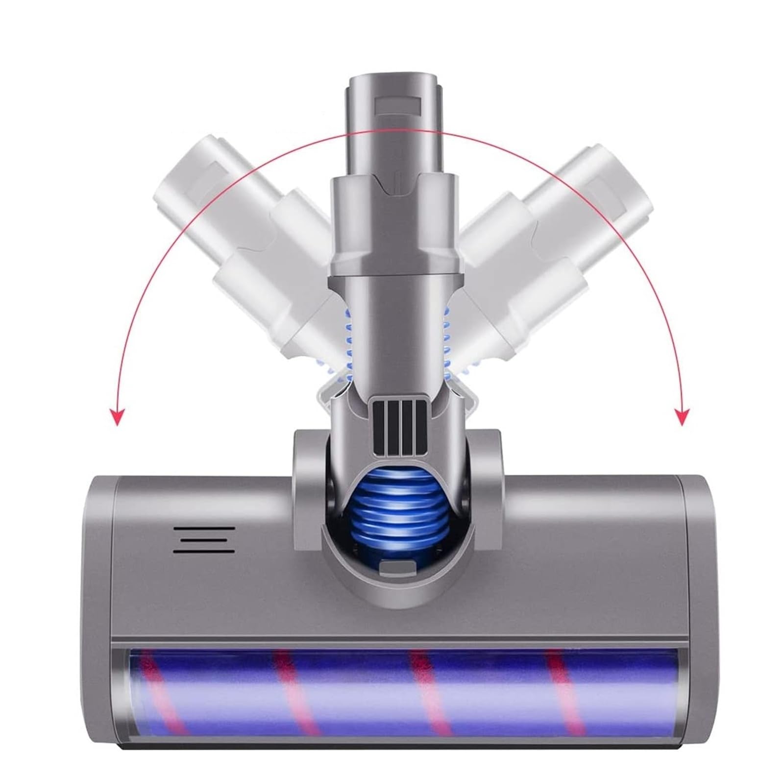 Compatible For Dyson, V6 DC58 DC59 DC61 DC62 Aspiradora Accesorios De Cepillo De Piso Con Cabezal De Rodillo Barredor Suave, Herramienta De Cabezal De Cepillo De Piso Motorizado
