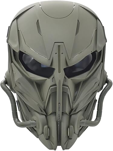 Vista 10 de Máscara Airsoft pasamontañas máscara táctica máscara de paintball máscara de doble modo capucha máscara facial Negro