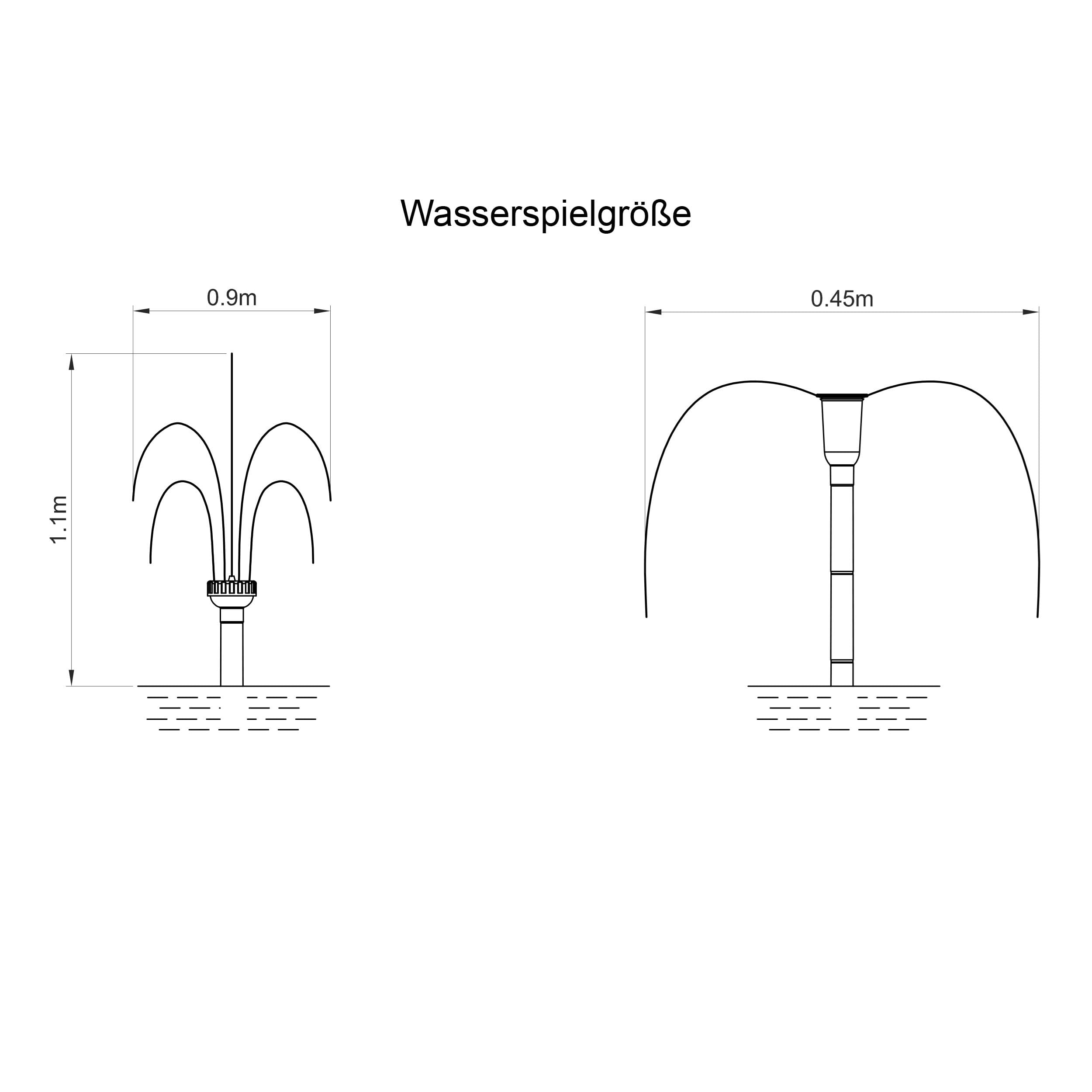 esotec Solar Teichpumpenset 25/1250 mit 25 W Solarmodul, Solarteichpumpe 1250l/h, Wasserspiel Garten, Springbrunnen außen 101915