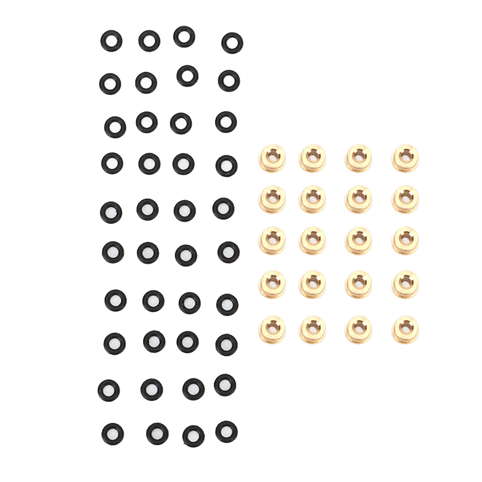Taidda 20 Pcs Durable Brass RC Shock Damper Ball Head for Axial SCX24, Improve Performance for Remote Control Car Enthusiasts