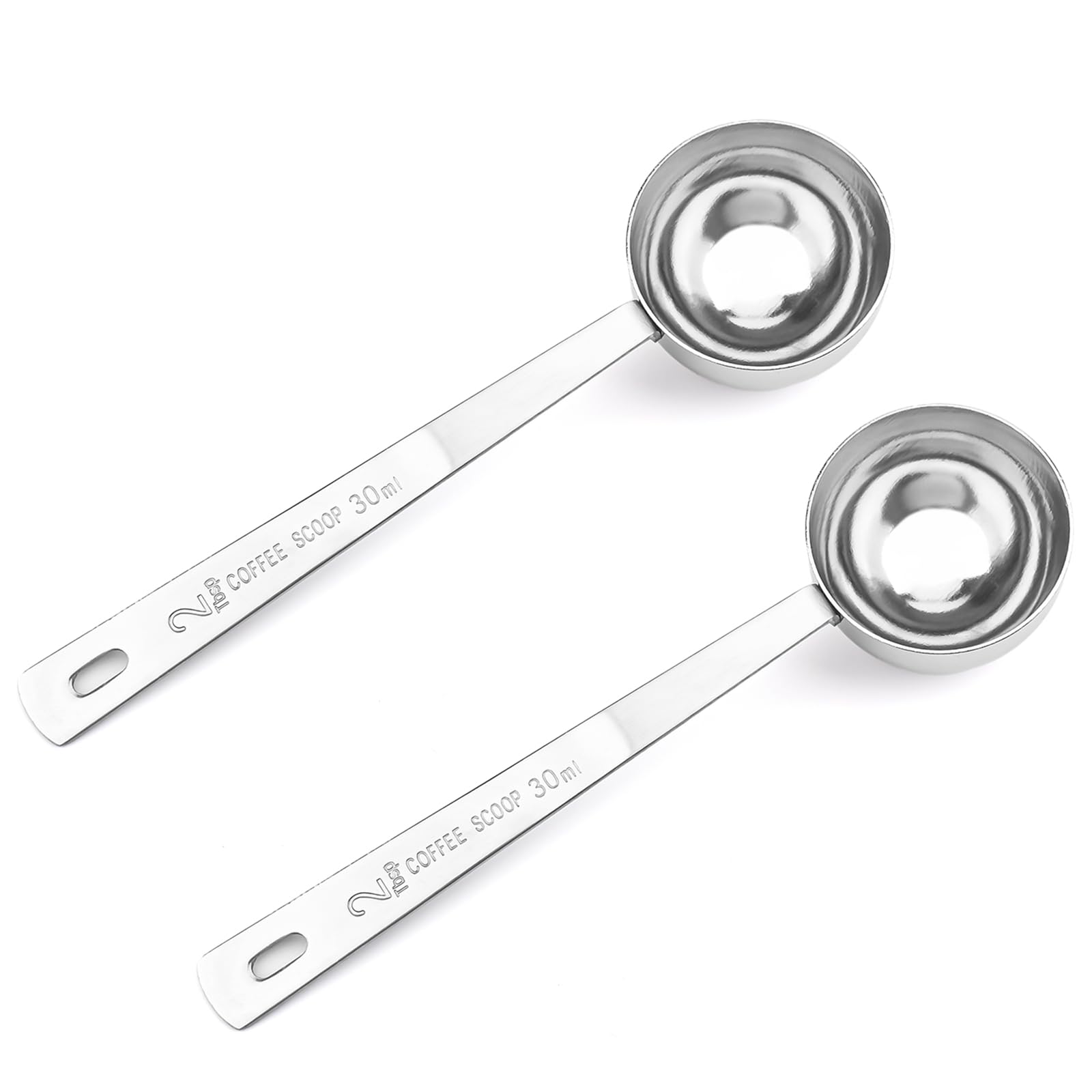 2 Pcs Tablespoon Measuring Spoon, 30ML Stainless Steel Coffee Spoons,Coffee Scoop,Long Handled Tablespoon,Suitable for Grinding Coffee,Powder