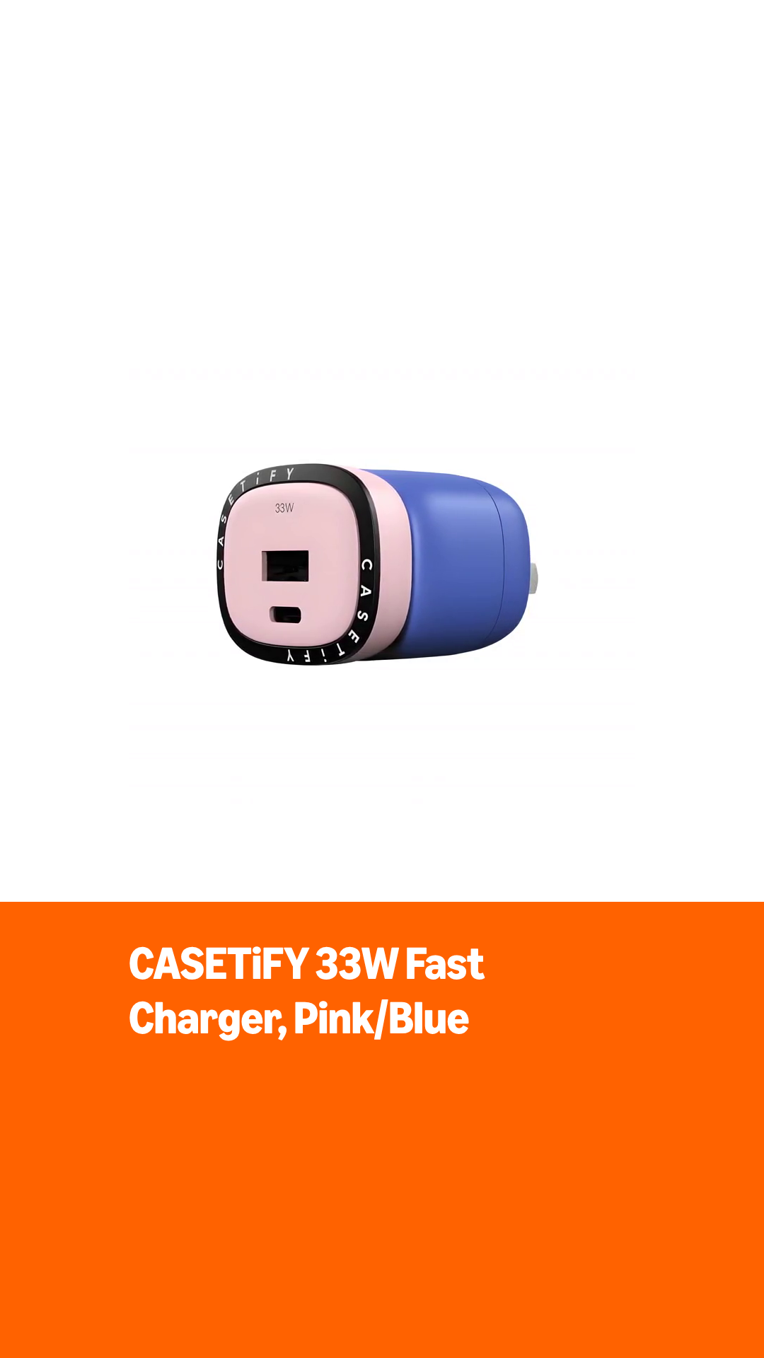 Amazon.com: CASETiFY Powerthru 33W Fast Charger - Pink/Blue : Cell
