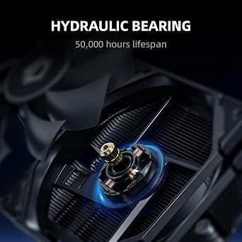 ID-COOLING IS-40-XT Black 47mm Low Profile CPU Cooler, 4 Heatpipes | 929215mm slim fan, direct-contact heatpipes, ideal for HTPC, ITX and SFF builds.