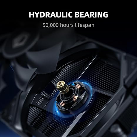 ID-COOLING IS-40-XT Black 47mm Low Profile CPU Cooler, 4 Heatpipes | 929215mm slim fan, direct-contact heatpipes, ideal for HTPC, ITX and SFF builds.
