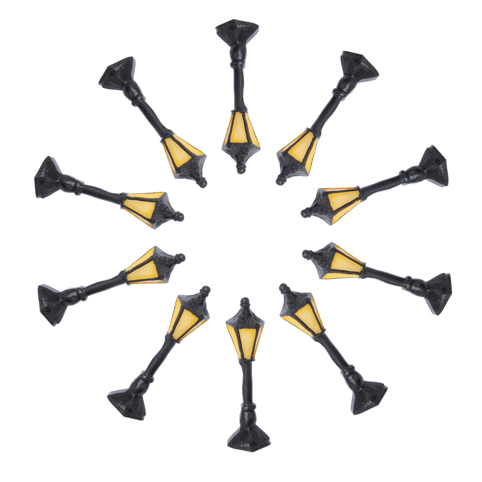 Gadpiparty 10Pcs Decorative Garden Light Model Architectural for Sand Table Ornament for Themed Park Shelf Decor Living Bedroom and Office Spaces