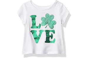 Adorable St. Patrick's Day Graphic Tee for Toddler Girls