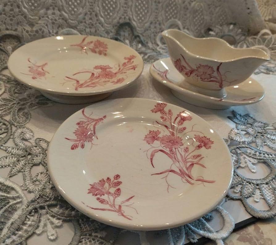 【う42】80 フランス　アンティーク　ロンシャン　おままごと　ディネット Amazon.co.jp: フランス アンティーク ロンシャン 矢車菊 ソー