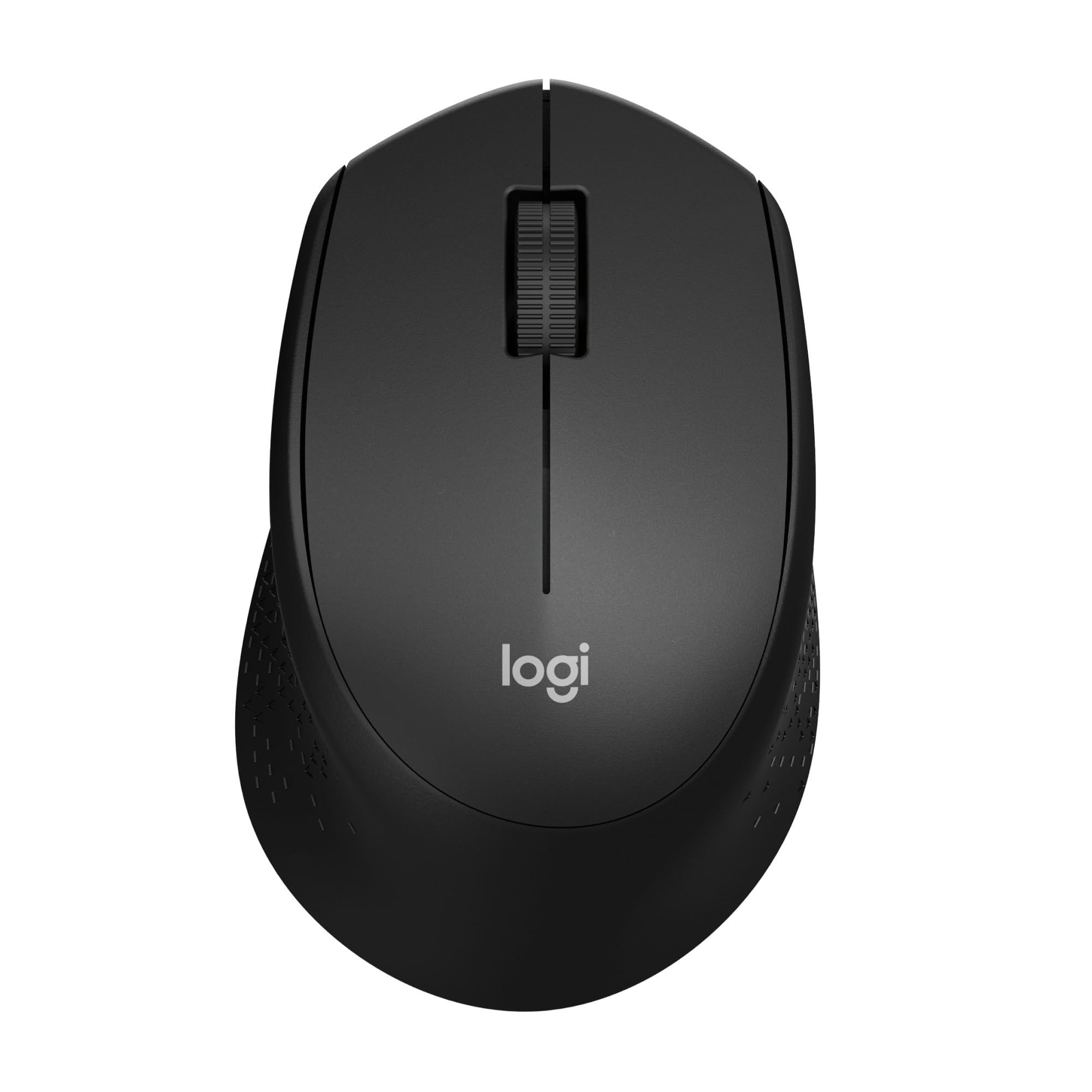 Logitech M330 Silent Plus Wireless Mouse, 2.4GHz with USB Nano Receiver, 1000 DPI Optical Tracking, 3 Buttons, 24 Month Life Battery, PC / Mac / Laptop - Black