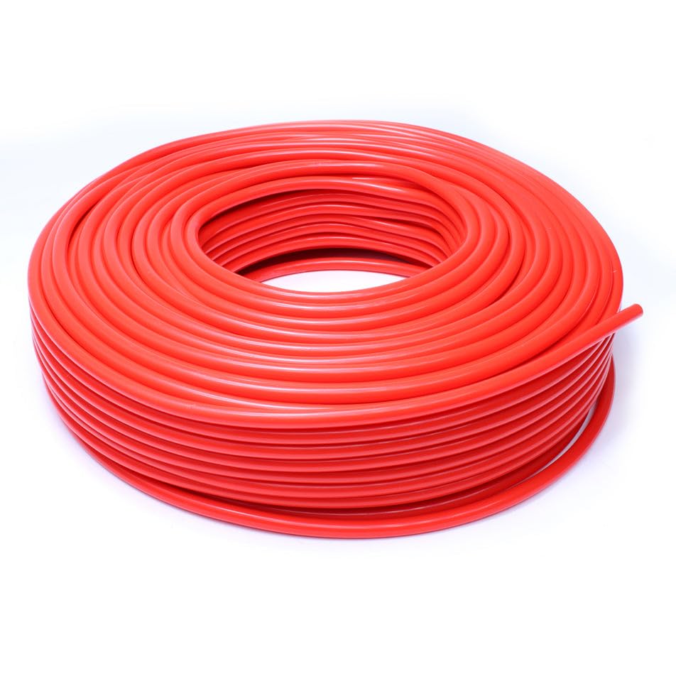 Image of HPS HTSVH7-REDx5 Red 5' Length High Temperature Silicone Vacuum Tubing Hose (40 psi Maxium Pressure, 9 /32 inch ID)
