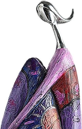 Miniatura 7 de Estatua abstracta, estatuilla de resina, obra de arte coleccionable, escultura para estantería, hogar, escritorio, dormitorio, decoración, 3.3 x 2.8