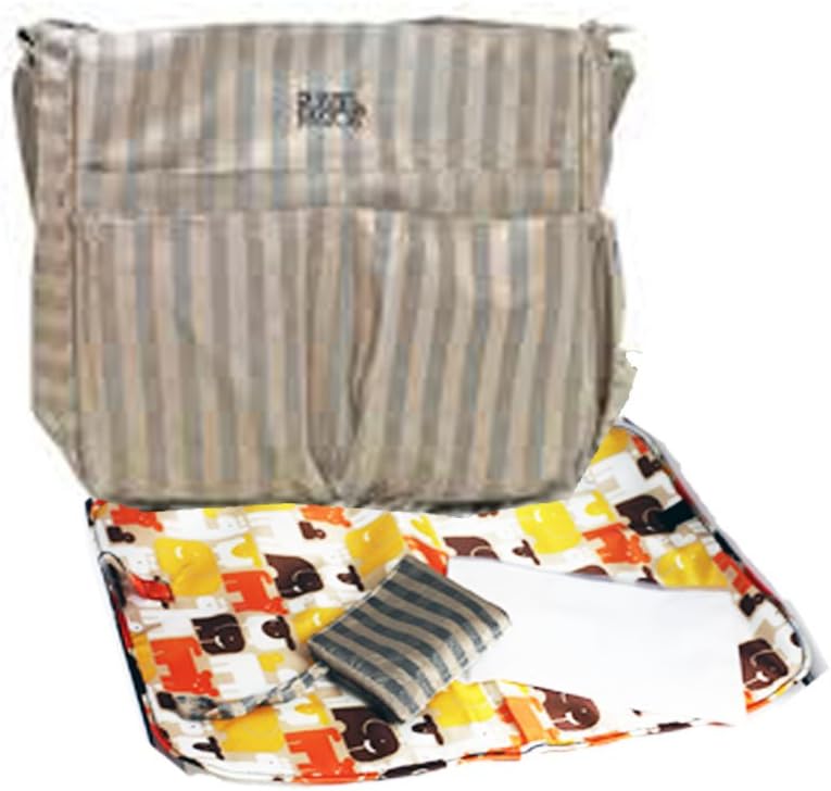 Russel Matos Diaper Bag with Adjustable Shoulder Strap and Insulated Bottle Pocket