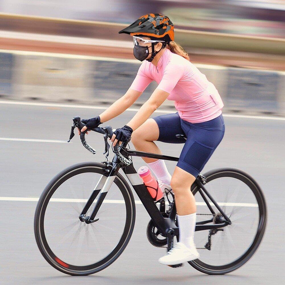 Kask rowerowy górski, oddychający, regulowany, kask rowerowy dla dorosłych, MTB, kask rowerowy z paskiem, akcesoria jeździeckie dla mężczyzn i kobiet