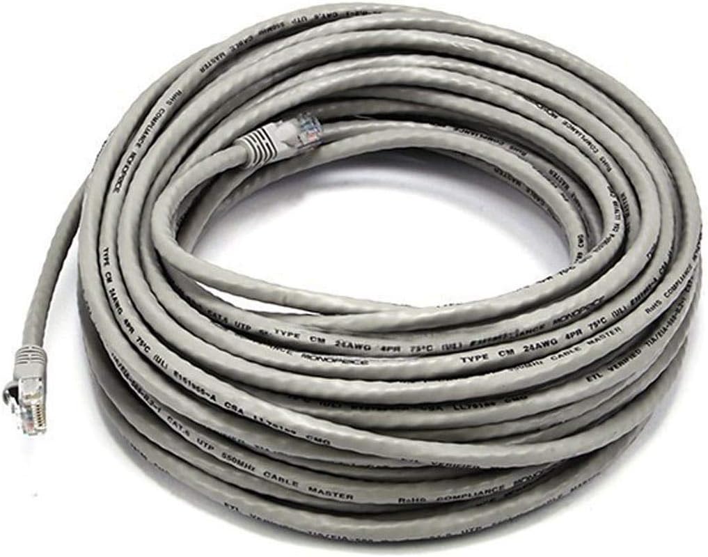 iMBAPrice® Gray 150 Feet CAT5e RJ45 Patch Ethernet Network Cable for PC, Mac, Laptop, PS2, PS3, Xbox, and Xbox 360