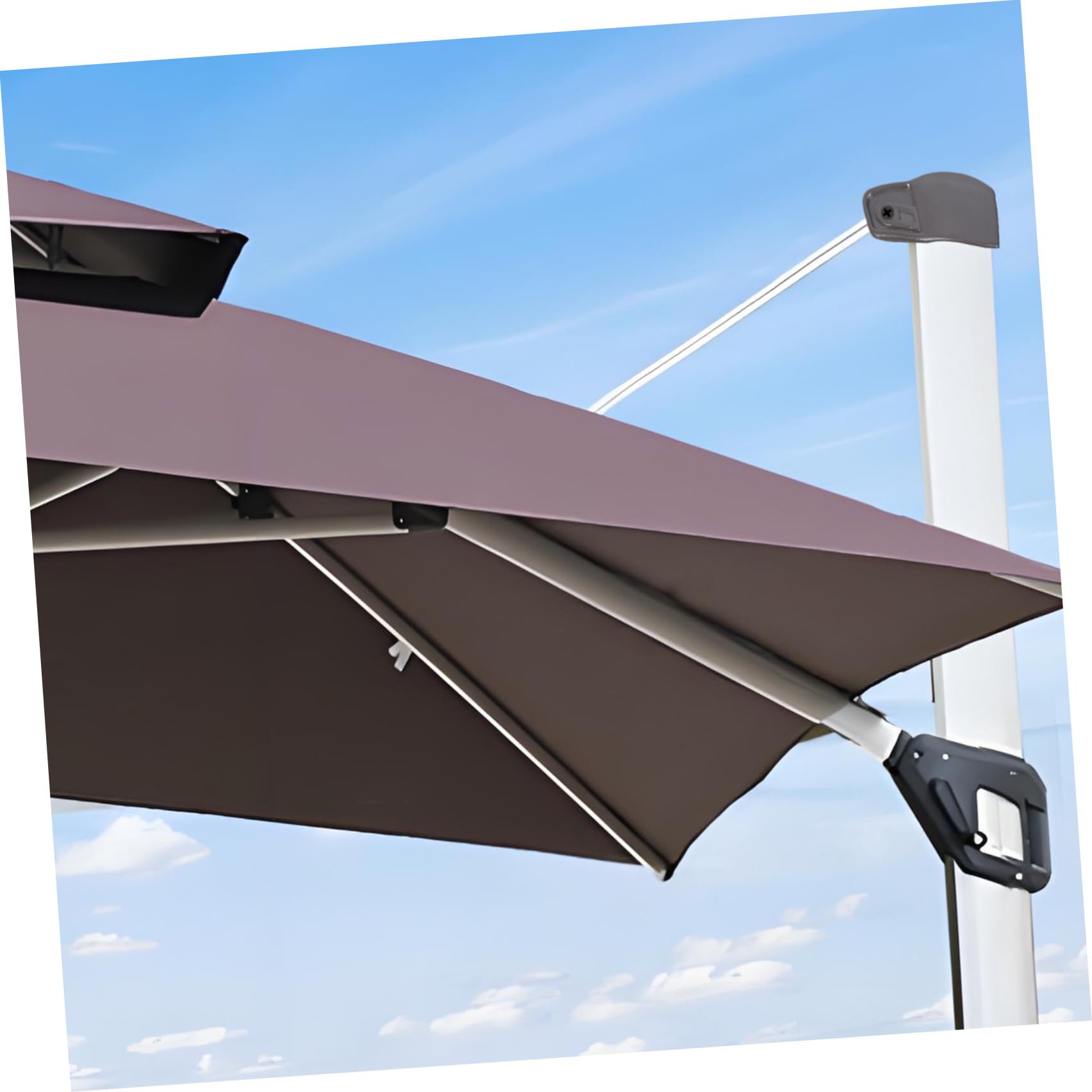 Totority Maniglione di Ricambio per Ombrellone da Giardino Marrone in Pp Compatibilità Versatile e Facile Utilizzo per Ombrelloni da Patio e Parasole da Spiaggia