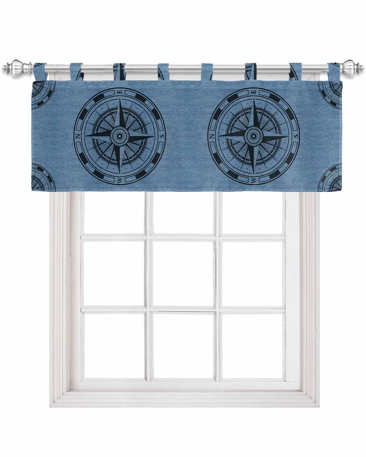 Amazon.com: Chees D Zone Tab Top Window Valance,Retro Navy