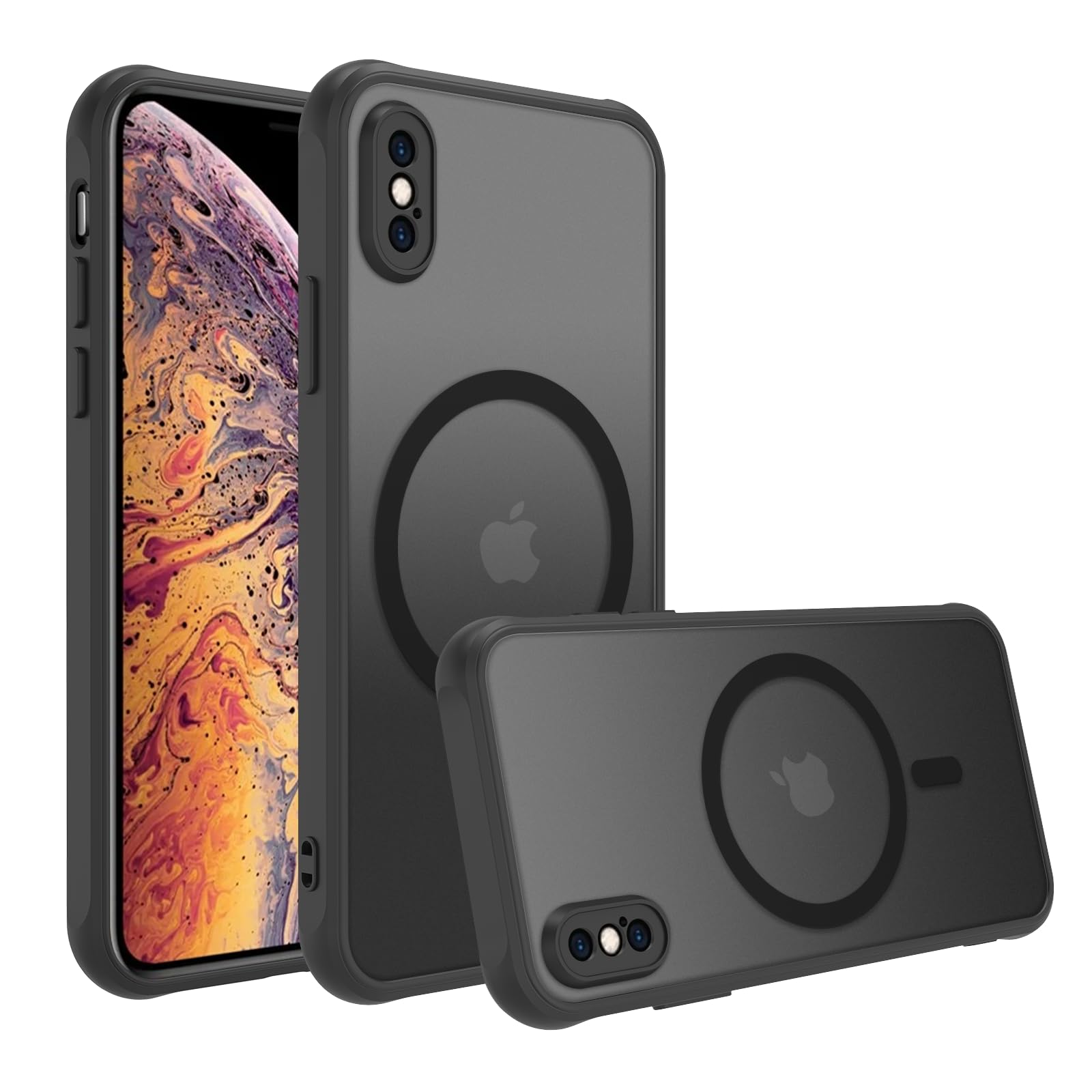 Amazon.co.jp: iPhone xs/X ケーススマホカバー マット半透明