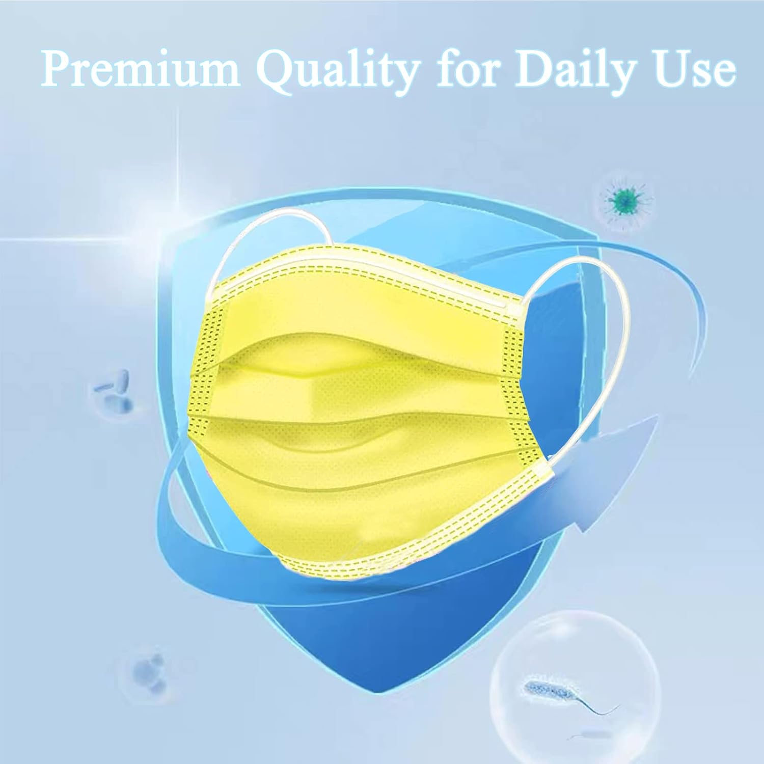 100 PCS Kids Disposable Face Mask, 3-Layer Efficiency Protective, Breathable Safety Masks for Kids Daily Use