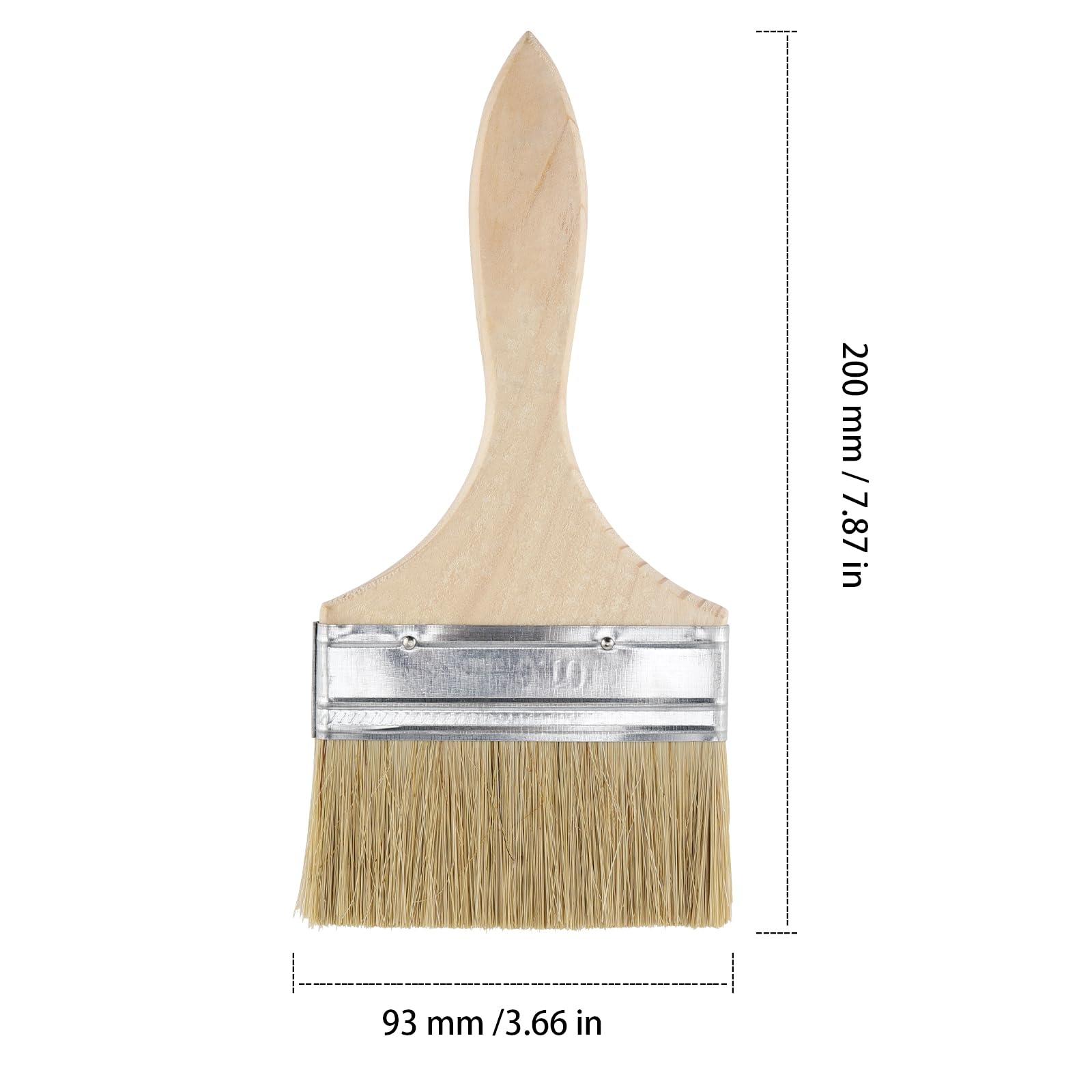 10 sztuk p?dzli do lazury, 20 x 9,3 cm, zestaw p?askich p?dzli do lakieru, do lakieru, drewna, do u?ytku na zewn?trz, zestaw p?dzli malarskich, do malowania, prac ogrodowych, "zrób to sam