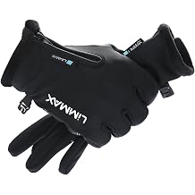 Waterproof Thermal Cycling Gloves for Men Women - Thin Fleece Lined Touchscreen Bike Gloves Windproof Cold Weather Winter Riding Gloves for Bicycle Motorcycle Running Hiking (-40&deg;F to 60&deg;F)