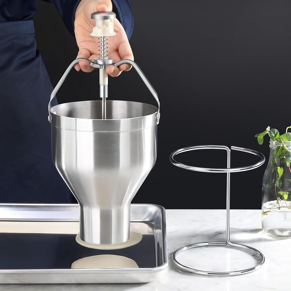Dispensador manual de donas, aluminio de grado alimenticio, grosor ajustable, para uso doméstico y comercial