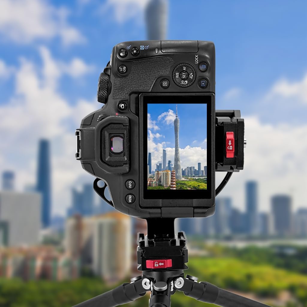 FEICHAO Rotatable Half Collar Bracket 38mm Dovetail Expansion Board Plate for DSLR Camera Lens-Supports Max 90mm Ring Lens Mount ing (Dual Quick Release Type)