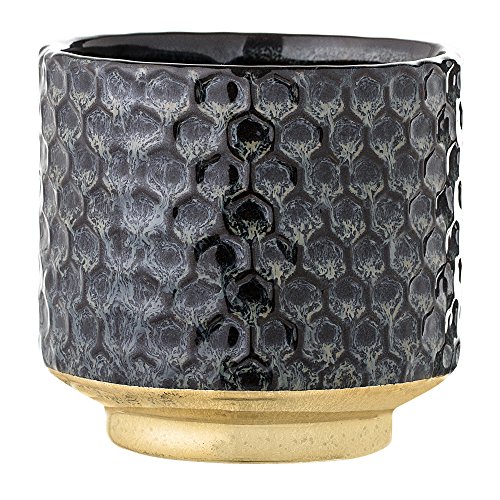 Bloomingville Blumentopf, blau gold