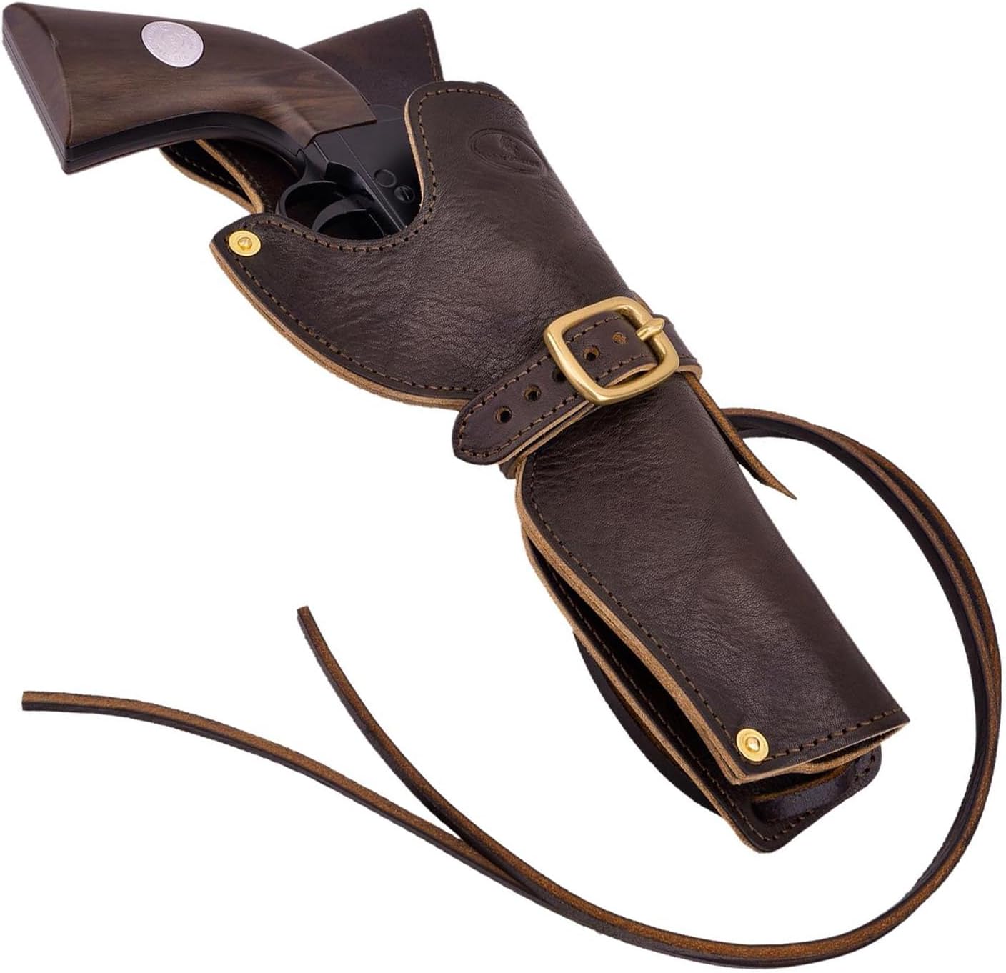 Leather Revolver Holster Leather Western Gun Holster Gun Protector Accessories for Righty Shooter Or Lefty Shooter