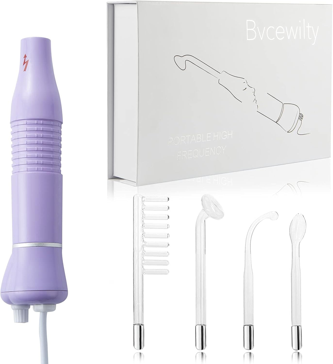 High Frequency Facial Machine - Bvcewilty Portable Handheld High Frequency Facial Skin Wand Machine with 4 Different Tubes : Beauty & Personal Care