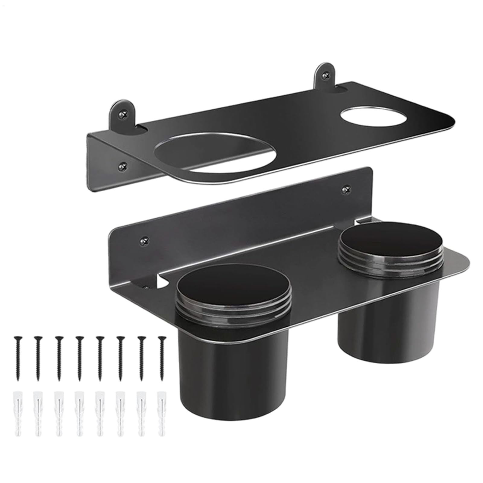 Porta Imbuto Olio Garage Da Parete Con Coppe Gocciolatoi Rimovibili