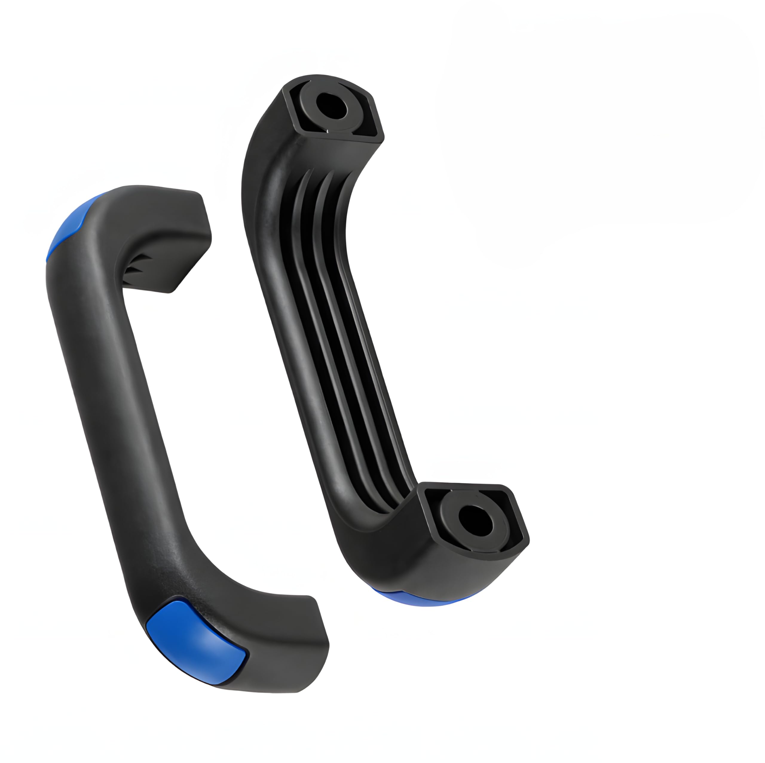Poignées de pont SKIR'CO plastique noir 14 cm pour porte placard et tiroir meuble