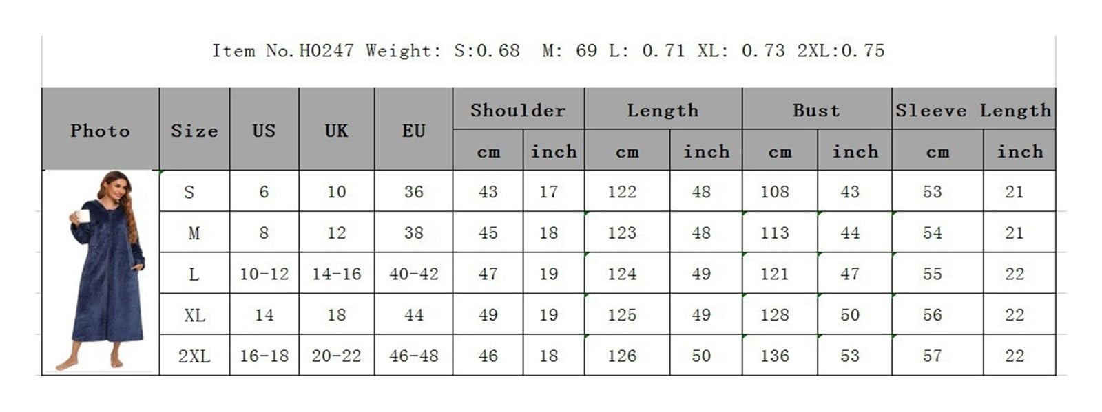 Vestaglia da donna con zip, vestaglia frontale, accappatoio in peluche