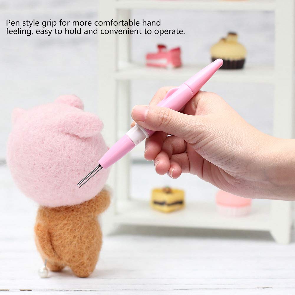 3 Naalden In Een Viltnaalden Handvat Houder Wol Na Breien Accessoires Wol Vilten Tool Diy Craft