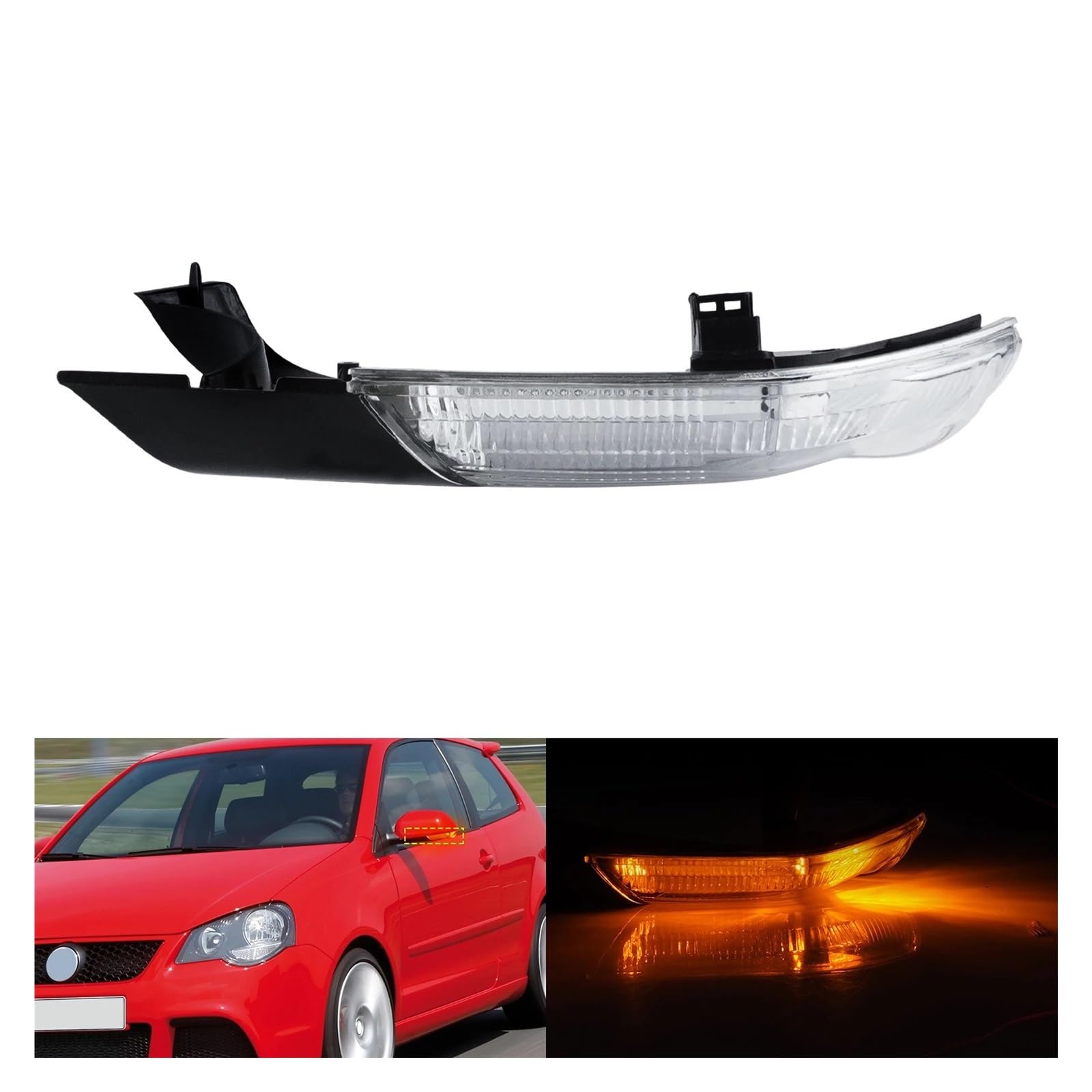 Indicatore Di Direzione Per VW Per Polo MK4 9N3 2005 2006 2007 2008 2009 Indicatore Di Direzione A LED Per Specchietto Retrovisore Lato Sinistro Indicatori Nello Retrovisore
