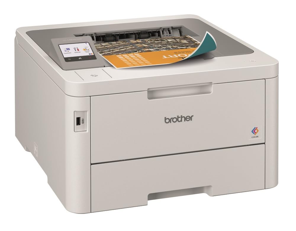 Brother HL-​L8240CDW | Imprimante Laser Couleur | Recto Verso | WiFi/​UBS/​Ethernet | Compact & Silencieuse | Imprime jusqu'à 30 Pages par Minute
