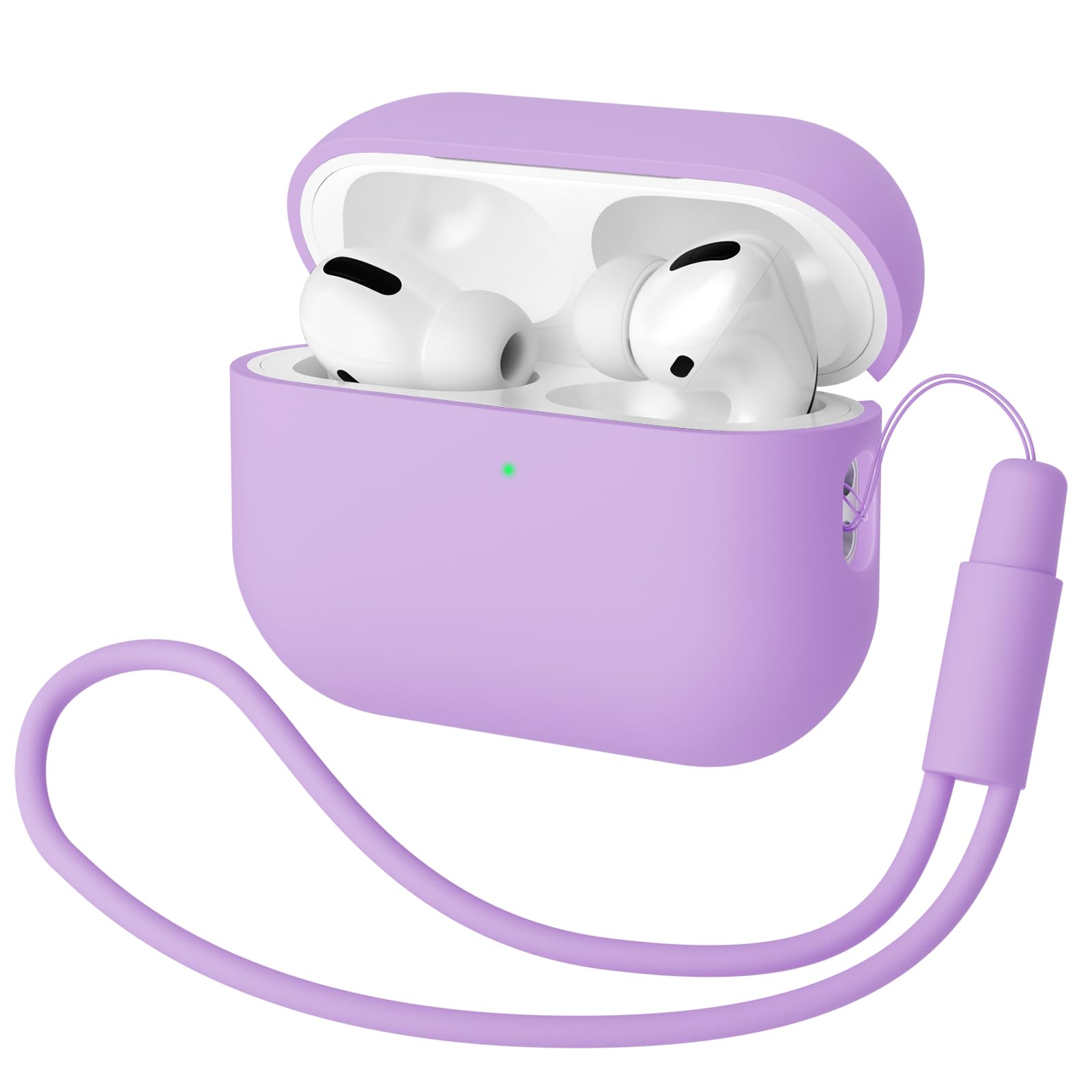 Mocarheri Funda Silicona Compatible con AirPods Pro 2.ª Generación, Ultradelgada Fundas Protectora de Silicona para AirPods Pro 2.ª Generación 2022,Menta Verde/Lavanda(2PCS) — view 28
